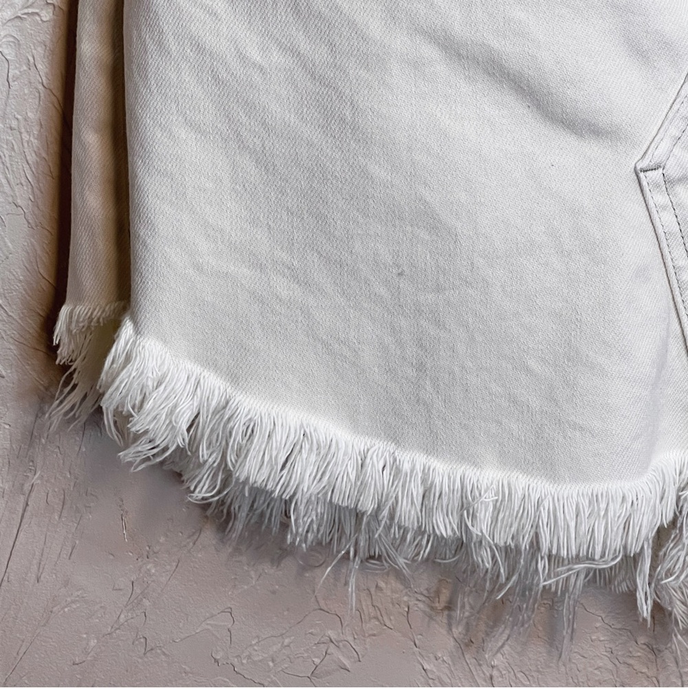 We The Free Bailey Cream Fringe High Waist Mini Skirt Womens 27 - Picture 7 of 8